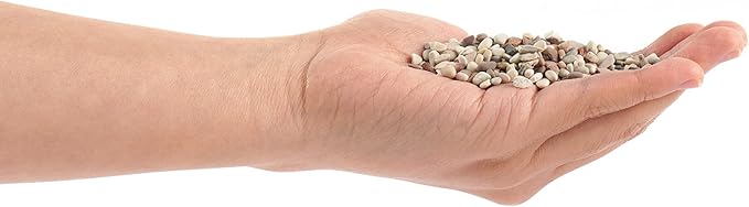 LANDEN Betanu Aquascape Sand for Aquarium Landscape, Natural Cosmetic Gravel, Granite Sand, Fish Tank Decorative Sand, Coarse Sand for Plants, Small Pea Gravel, Light Colored Gravel 3-5mm 2L (7lbs)