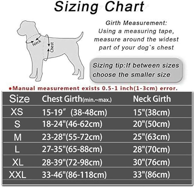 JSXD Dog Harness,No-Pull Service Dog Harness with Handle Adjustable Outdoor Pet Dog Vest 3M Reflective Nylon Material Vest for Breeds,Easy Control for Small Medium Large Dogs