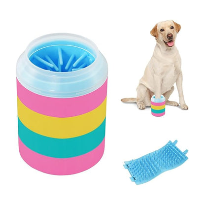 Dog Paw Cleaner Mudbuster Dog Foot Washer for Small Medium Large Dogs Cats Premium Pet Supplies Colorful Stripes