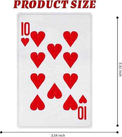 MAOOOOB 15PCS Funny Poker Dog Toys- Plush Interactive Toys with Crinkle Paper for Small, Medium Puppies- Fun Novelty Play- Cool Stuffed Gifts for Dog Birthday(Red)