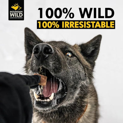 Venison Jerky Training Treats for Dogs – Elk & Deer Meat Protein Dog Treat High-Value Reward – All-Natural, No Fillers, Grain-Free, No Artificial Preservatives – 8 oz (1 Pack)