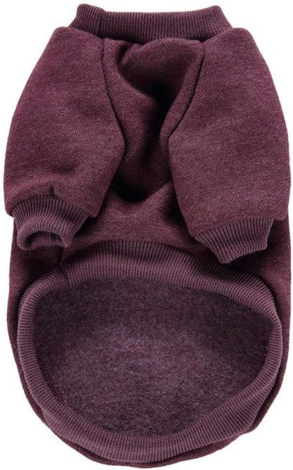 Jecikelon Dog Clothes Dogs Sweater Soft Puppies Clothing Winter Puppy Sweaters Warm Outfit for Dogs Small XXS XS Cat Apparel (Brown, L)