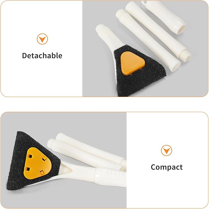 AQUANEAT Fish Tank Cleaning Tools, Aquarium Brushes, Sponge Algae Brush with 18inch Long Firm Handle