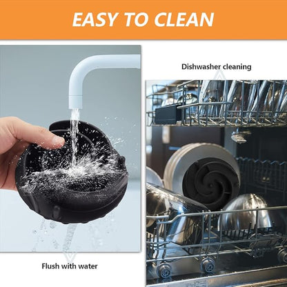 Slow Feeder Dog Bowls Insert, Animire Soft Silicone Slow Eating Dog Food Bowl for Small, Medium and Large Dogs, Compatible with Regular and Elevated Bowls