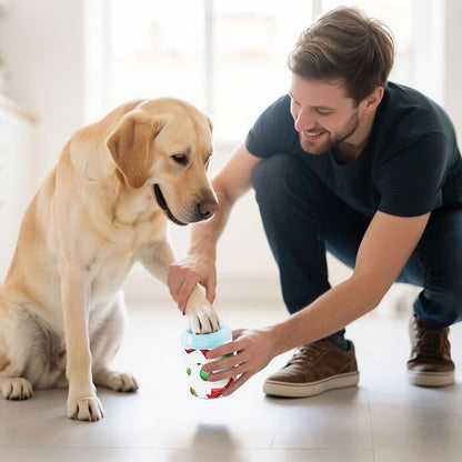 Dog Paw Cleaner Mudbuster Dog Foot Washer for Small Medium Large Dogs Cats Premium Pet Supplies Christmas Bells Sweet