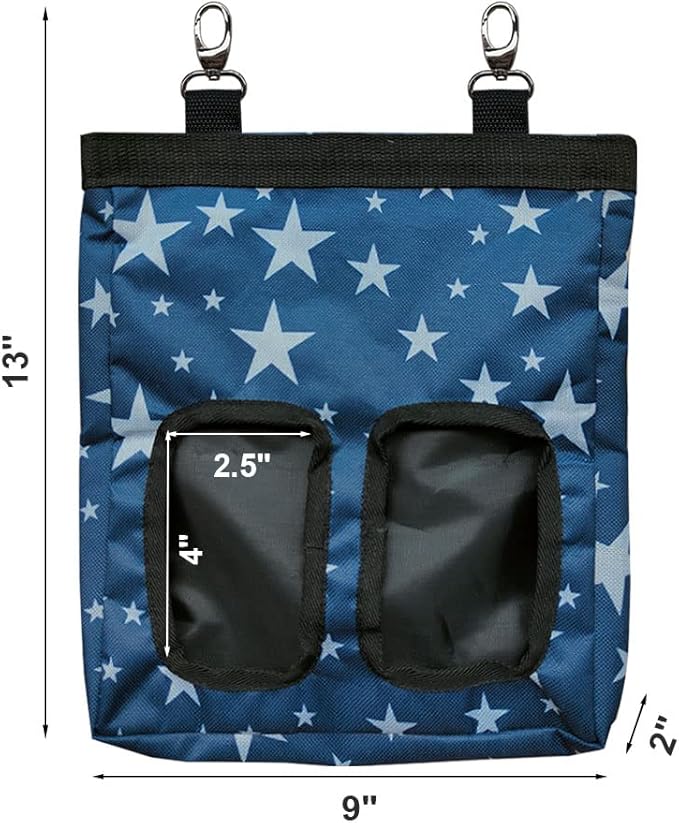 Hanging Hay Feeder Bag for Guinea Pigs, Bunnies, Chinchillas. Stars