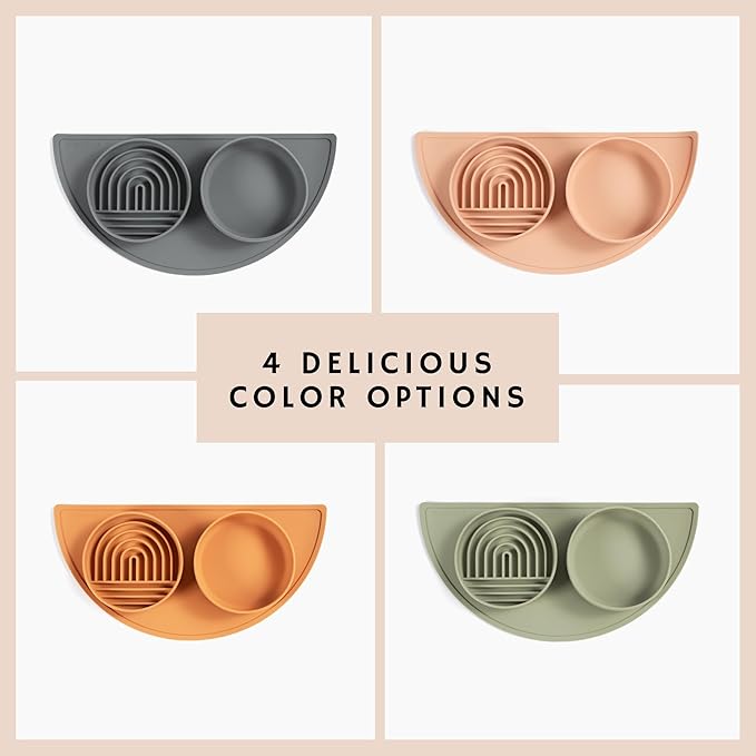 Should We Go? Complete Pet Feeding Set: Slow Feeder & Water Bowl with Spill-Proof Silicone Mat - Ideal for Small to Medium Dogs, Non-Slip, Easy Clean, Raised Edges, Durable Silicone - Blush