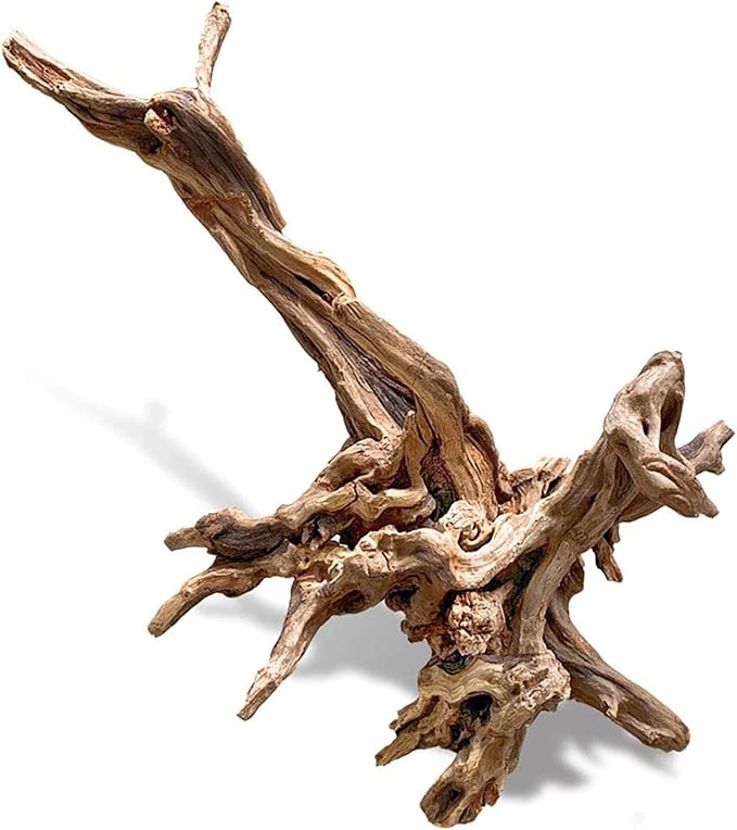 PINVNBY Large Driftwood for Aquarium Fish Tank Decorations Natural Assorted Branches Bearded Dragon Tank Accessories Terrarium Decor for Aquarium Decor (11-18 inches/1 Pack)