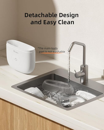 Sandpoy Hanging Automatic Rabbit Feeder with 1080P Camera, 62oz Storage, Multiple Pet Cage Compatibility, Customized Feeding Schedule- Perfect for Ferrets, Cats, Guinea Pigs, Chinchilla and Hedgehog