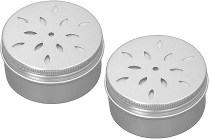 Dog Training Box, 10PCS Dog Nose Work Kit with Hollow Hole Cover, Aluminum Dog Work Container, 10 Soft Stickers for Odor Training, Ideal for Dog Behavior and Olfactory Games