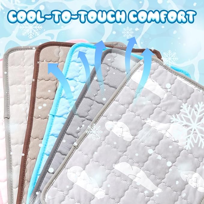 Dog Cooling Mat, 2025 New Cooling Mat for Dogs, Durable Pet Cool Mat Gel Self Dog Cool Pad, Cool Mat for Dogs Cats in Hot Summer (XL,Bule)