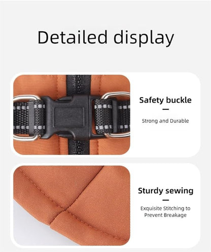 Warm Dog Coat Reflective Jacket, Waterproof Winter Coat for Dogs Turtleneck Dog Clothes for Cold Weather (Red, S(Chest:14.1-15.7",Neck:(12.9"))