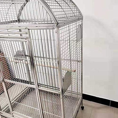 SUS201 Stainless Steel DOMETOP Style Bird CAGE Parrot CAGE 36"X26"X65"