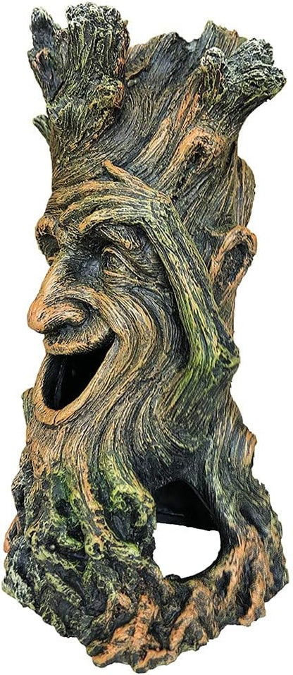 SLOCME Fish Tank Tree Trunk Decorations - Lifelike Hollow Tree Wood Ornament Resin Figurine, Fish Can Swim Through The Trunk Hole