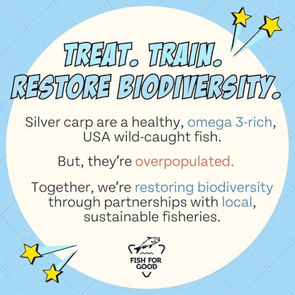 Chippin Fish & Sweet Potato Dog Training Treats (5oz, 1-Pack) | Natural Low-Fat, Low-Calorie Treats | Made in The USA | Grain-Free, Hypoallergenic, Chicken-Free Soft & Chewy Small Dog Treats