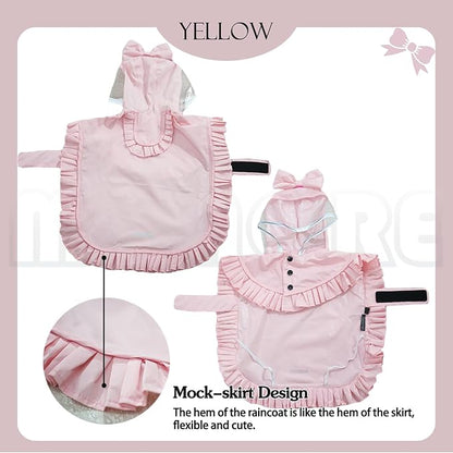 MAMORE Dog Raincoats, Waterproof Dog Rain Jacket with Clear Hood, Adjustable Reflective Lightweight Breathable Pet Rain Poncho for Small Medium Large Dogs (Pink, X-Large)