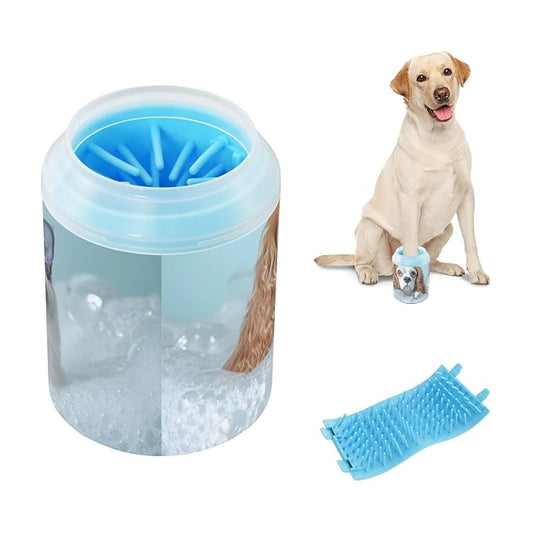 Muddy Dog Paw Cleaner Cup Cat and Dog Washing Print for Washing Pet Foot 1 Pack