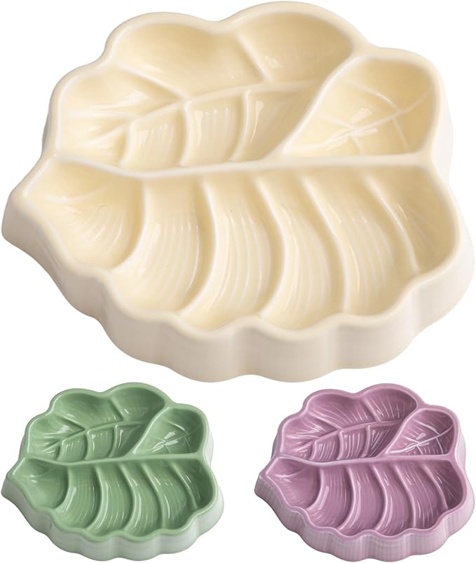 Slow Feeder Dog Bowl, 0.44 Cups Ceramic Dog Food Dish for Fast Eaters Small Breed, Puzzle Bowl for Small Dogs and Cats(Yellow)