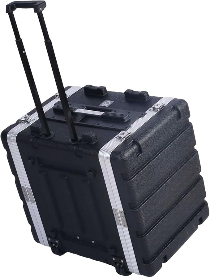 Stackable 17" Depth, 19" ABS Rack Flight Case (7U with Pull Handle)