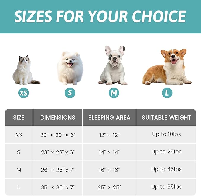 Small Dog Bed with Hooded Blanket, Round Fluffy Anti-Anxiety Pet Bed for Small Dogs & Medium Dogs, Cozy Donut Cuddler with Machine Washable Faux Fur & Anti-Slip Bottom(26"×26"×7",Grey)