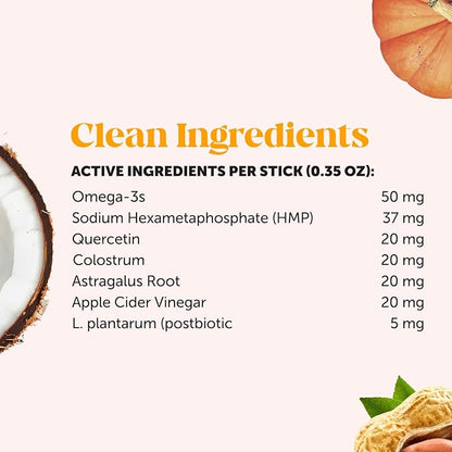 Pet Honesty Allergy Support Fresh Dental Sticks - Dental Treats for Dogs - Dental Dog Chews - Immune Health + Allergy Support for Dogs - Freshen Dog Breath, Reduce Plaque + Tartar - 30 Sticks