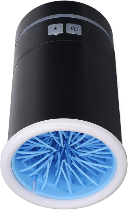 Automatic Dog Paw Cleaner, Rechargeable Electric Muddy Paw Washer, Portable Pet Paw Cleaner Cup with Soft Silicone Brush, Dog Foot Cleaning Machine for Small to Medium Dogs Grooming
