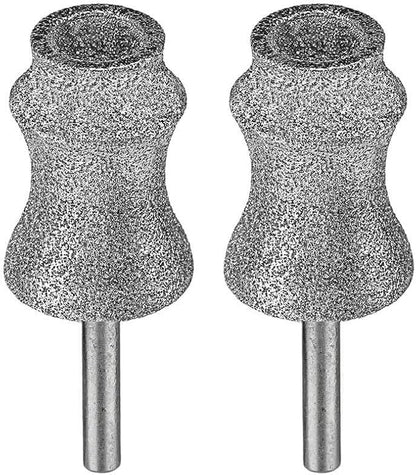 For Dremel 7760-PGK & 7350-Pet Dog Nail Grinder Attachment - 7760-Pet Diamond Bit Refill & Replacement Head Tips for Thick Nails, 5-150 lbs Small to Large Pet Dog/Cat Stress-free Grooming Tool, 2-Pack