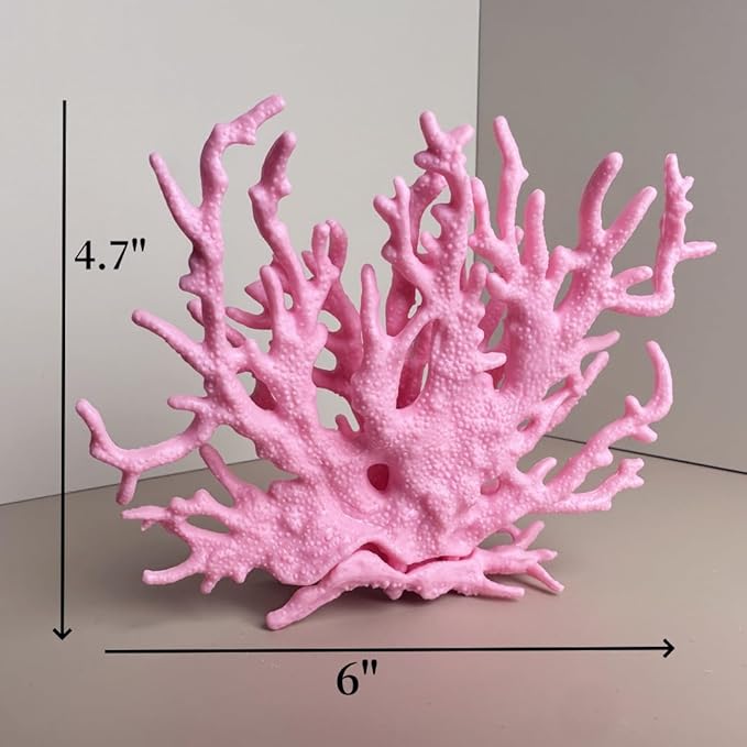 Fish Tank Decorations,Aquarium Corals Decoration, Aquarium Ornaments, Fish Tank Coral, Aquarium Corals Decoration, Fish Decorations for Aquarium (Pink, Medium)
