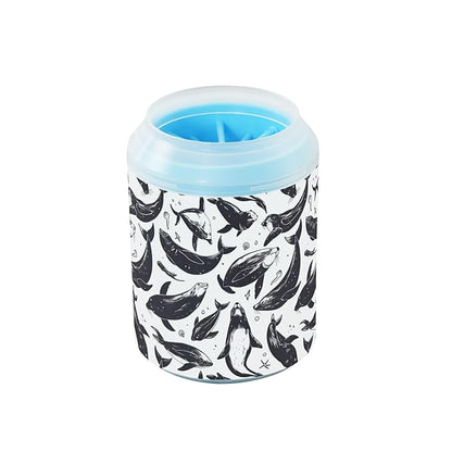 Dog Paw Cleaner Cups for Dogs Pets Foot Washer Paw Scrubber for Medium Small Cats Dogs Cleaning Cup Rubber Stamp Sea Lions