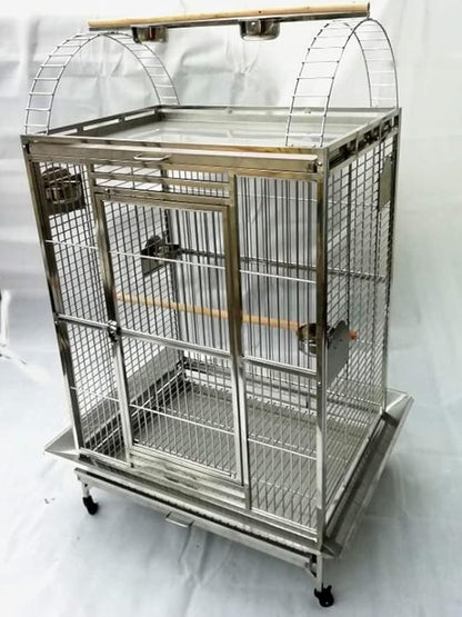BMWPET SUS201 Stainless Steel PLAYTOP Style Bird CAGE Parrot CAGE 40"X30"X70"