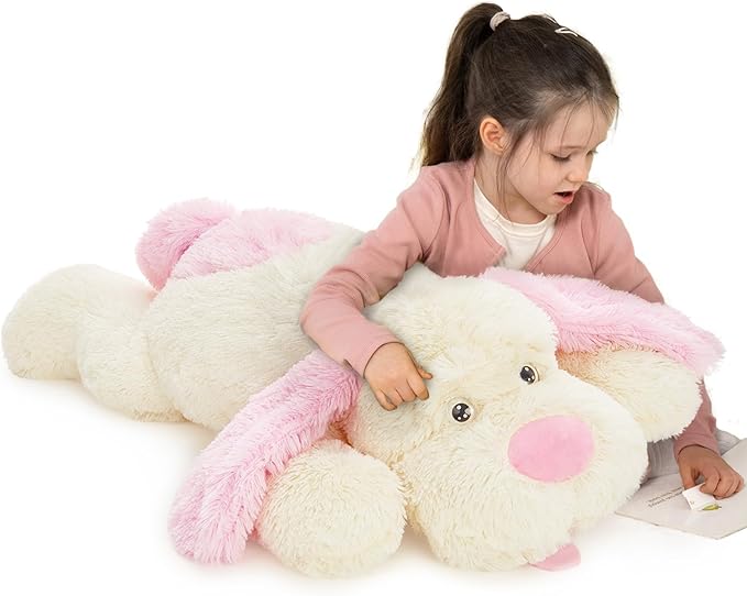 MaoGoLan Giant Stuffed Puppy Dog Big Plush Extra Large Stuffed Animals Soft Plush Dog Pillow for Girls Kids 31 inch