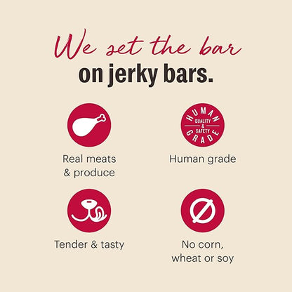 The Honest Kitchen Jerky Harvest Mini Bars: Chicken Recipe With Apples & Blueberries, 4 oz Bag
