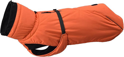 Puffer Dog Winter Coat for Rain and Snow, Water-Repellent and Windproof Jacket Keeps Dogs Warm and Dry, High Collar and Harness Opening Design, Ideal Dog Stocking Stuffer (Aurantium, X-Large)
