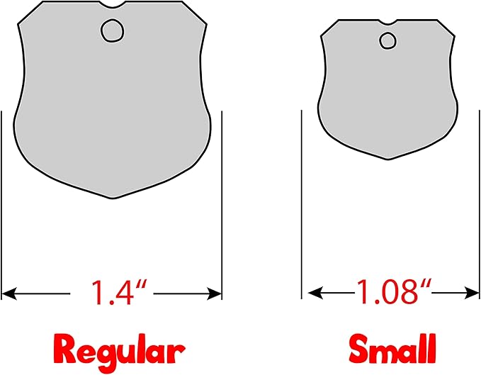 Personalized Dog Tag with 5 Lines of Custom Deep Engraved Durable Stainless Steel Pet ID Name Tag Designer Small Size Badge