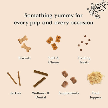 Bocce's Bakery by The Fire Assorted Treat Bundle for Dogs, Wheat-Free Everyday Dog Treats, Made with Real Ingredients, Baked in The USA, All-Natural Soft & Chewy Cookies, 6 oz Each