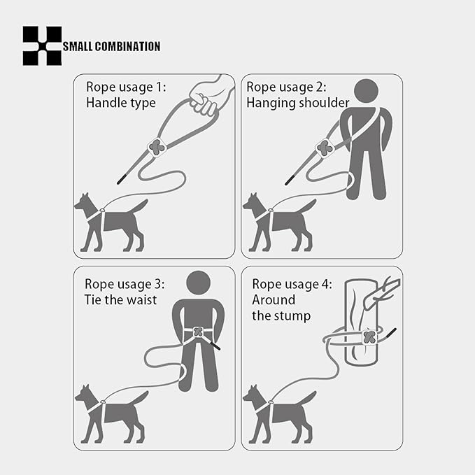 Adjustable Dog Harness with Leash, Reflective Mesh, No-Pull Design，Matching Lead Rope (Cream-Coloured, S)