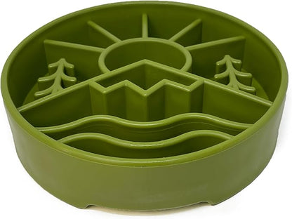 SodaPup Great Outdoors Enrichment Bowl – Durable Slow Feeder Bowl Made in USA from Non-Toxic, Pet-Safe, Food Safe Material for Mental Stimulation, Slowing Down Eating, Healthy Digestion, & More