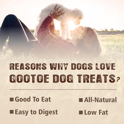 Gootoe Soft Chicken Breast Strips 1 lb, Dog Treats, All Natural, Grain-Free, High-Protein, Healthy & Easily Digestible, Soft Texture