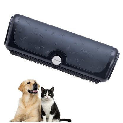 Deshedding Dog Brush for Shedding Control, Short Hair Dog Brush with Stainless Steel Shedding Blade, Grooming Brush for Dogs Cats and Horses with Ergonomic Non Slip Handle, for Short to Medium Coats