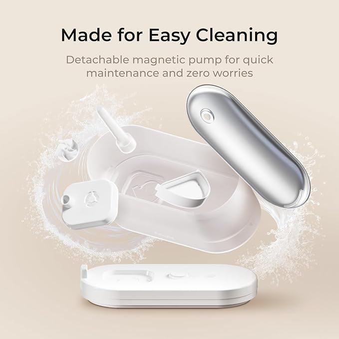 Petcube Pet Water Fountain | Automatic Wireless Fountain for Cats and Dogs with Stainless Steel Bowl, Easy to Clean, 4-Layer Filtration, in-App Filter Control, LED Light, Quiet Pump, Battery Operated