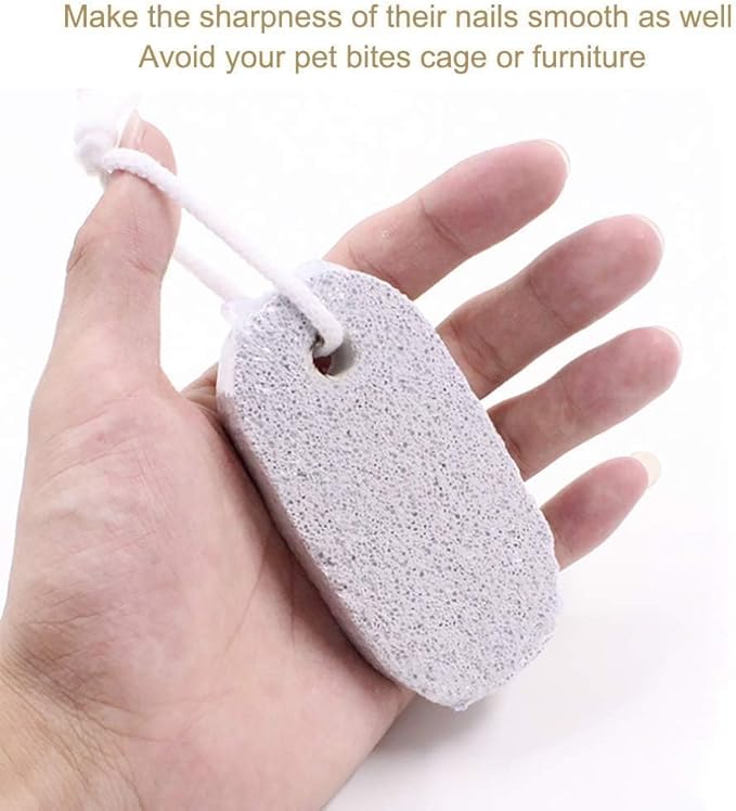 PINVNBY 10 Pcs Rbbits Lava Blocks Chinchilla Lava Ledge Small Animal Mineral Calcium Stone Bunny Teeth Grinding Chew Toy for Hamster Chinchilla Rabbit