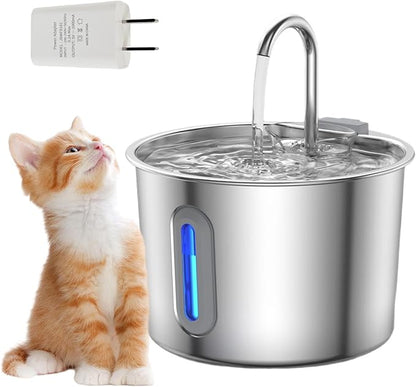 Automatic Pet Cats Water Fountain Dispenser for Dog Waterer Drinker Feeders Bowl Container Feeding Supplies Low Noise Drinking Fountain