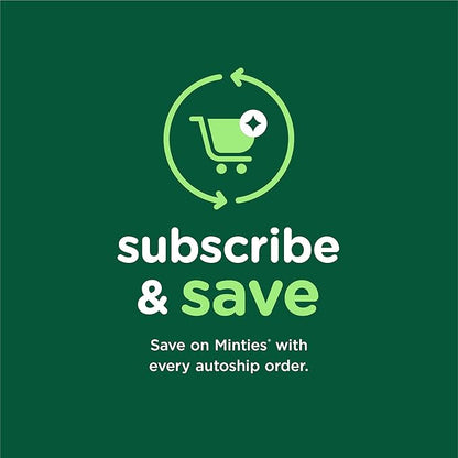 Minties FreshBites Soft and Chewy Dental Treats for Dogs, Low Calorie Natural Mint Flavored Dental Chews for Dogs, 50 Count, Chews Clean Teeth, Fight Bad Breath, and Removes Plaque and Tartar