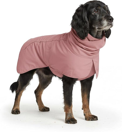 Spark Paws Dog Raincoat, Waterproof Windproof Rain Jacket, for Small Medium Large Extra Large Dogs, Reflective Breathable Full-Body Coverage Dry Suit - Sea Pink, 2XL