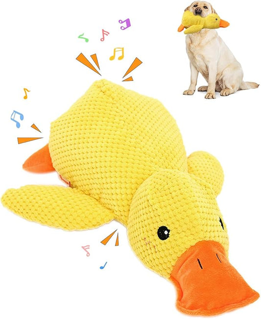 Fauppt Duck Dog Toy for Dogs Pet Supplies,2026 Calming Ducks Dog Toy,Squeak Dog Toys Stuffed for Indoor Puppies Small Dog Durable Puppy Essentials (Yellow-1pcs)