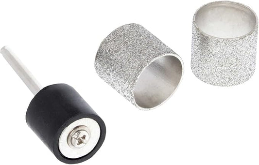 Pet Nail Grinder Diamond Wheel - 120 grit Rotary Tool Sanding Bands for Pet Nail Dremel Tool - Compatible with Any 1/2 inch Mandrel Grinding Tool, (80 grit)