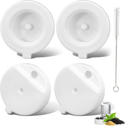 Gravity Pet Water Fountain Filters, Automatic Pet Waterer Replacement Filters for 3.6L/4.6L/6L/8L Dog Water Dispenser(4 Filters with 1Brush)