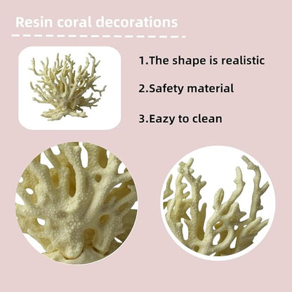 Fish Tank Decorations,Aquarium Corals Decoration, Aquarium Ornaments, Fish Tank Coral, Aquarium Corals Decoration, Fish Decorations for Aquarium (Yellow, Medium)