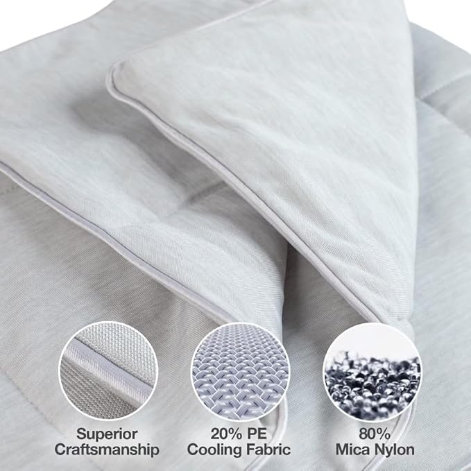 PetFusion Premium Cat and Dog Cooling Blanket, Lightweight Pet Blanket | Machine Washable | Multiple Sizes: for Pets Small to Extra-Large | Multiple Colors: Grey and Brown