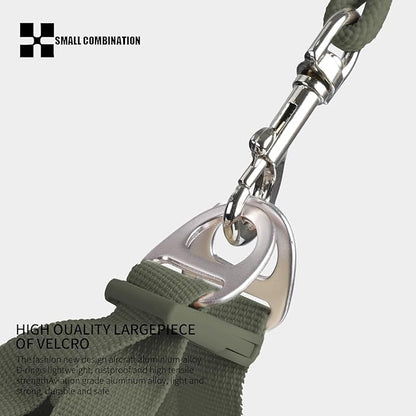 Adjustable Dog Harness with Leash, Reflective Mesh, No-Pull Design，Matching Lead Rope (Army Green, M)